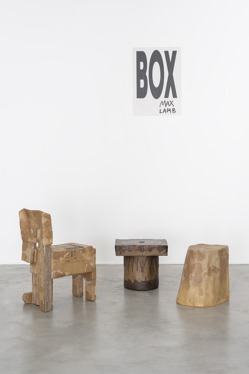 Max Lamb Ausstellung Box in. Gallery FUMI in London